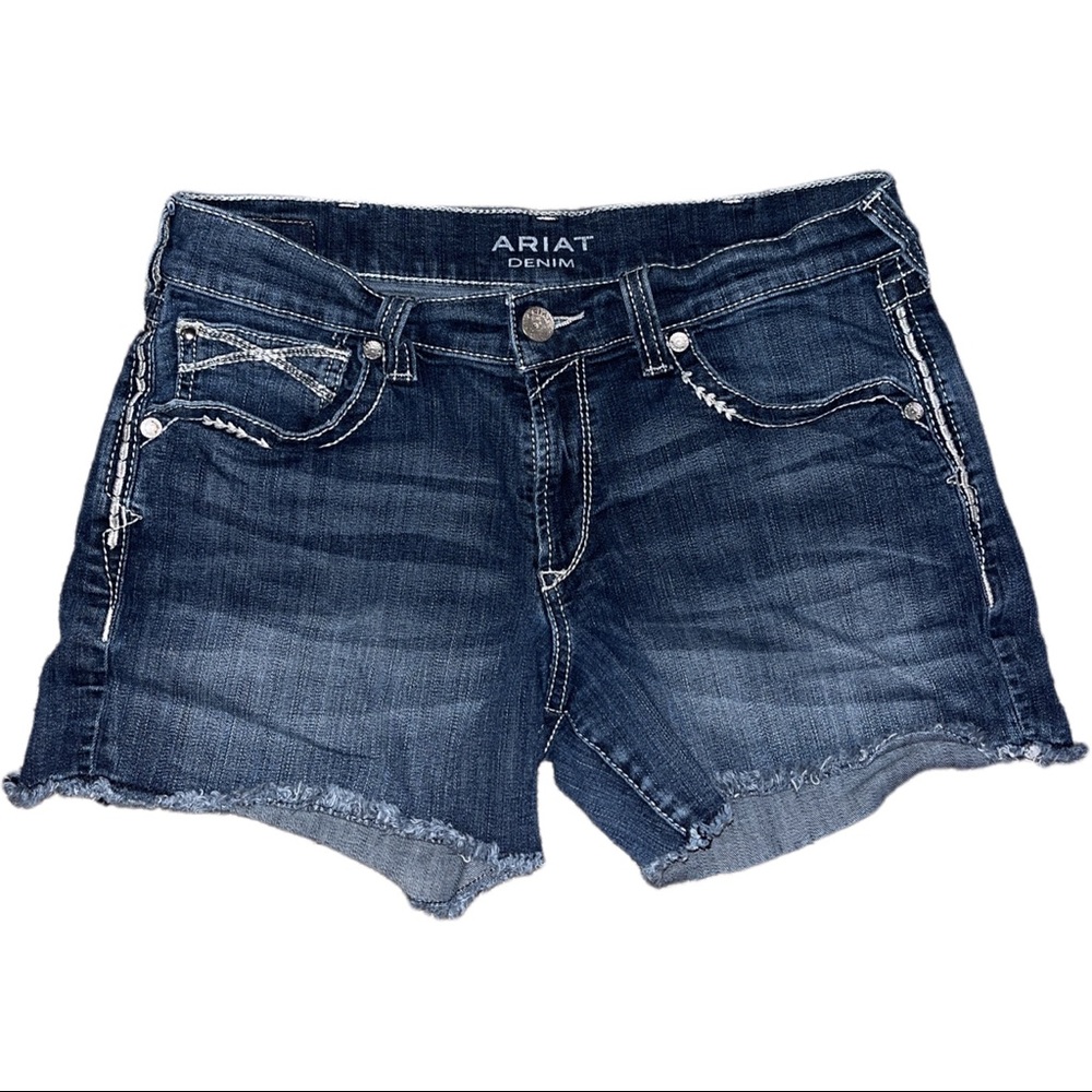 ARIAT womens Perfect Rise Boyfriend denim shorts Women’s size 30 blue
